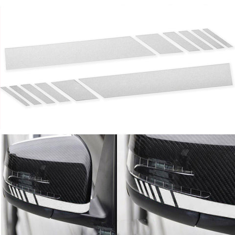 2pcs Black/ Orange/ Blue/ Silver/ Red AMG Style Vinyl Decals Rearview Mirror Stripe Stickers Most Mercedes Benz W204 W212 C Class etc.