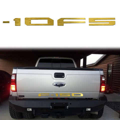 F-150 Letter Decal Tailgate Die-Cut Insert Vinyl Sticker for Ford F-150 2018-up Matte Black/ Glossy Red/ Brushed Silver/ Brushed Gold