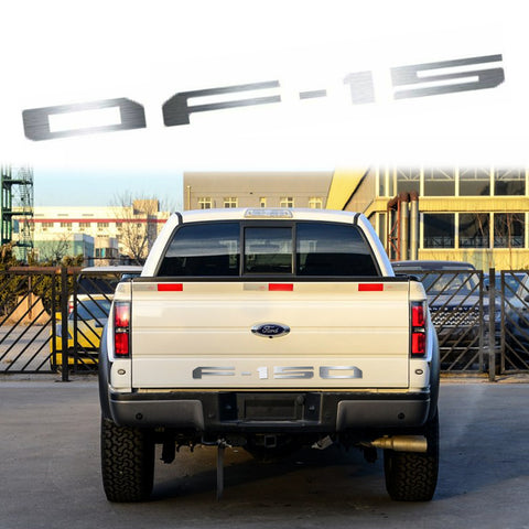 F-150 Letter Decal Tailgate Die-Cut Insert Vinyl Sticker for Ford F-150 2018-up Matte Black/ Glossy Red/ Brushed Silver/ Brushed Gold