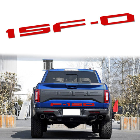 F-150 Letter Decal Tailgate Die-Cut Insert Vinyl Sticker for Ford F-150 2018-up Matte Black/ Glossy Red/ Brushed Silver/ Brushed Gold