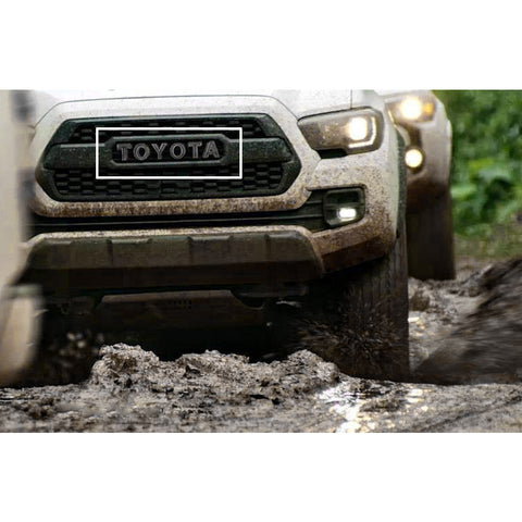 Glossy Red/ Glossy Black/ Brushed Silver/ Brushed Gold Vinyl Letter Decal Sticker for Toyota Tacoma TRD PRO 2016 2017 2018 Grille