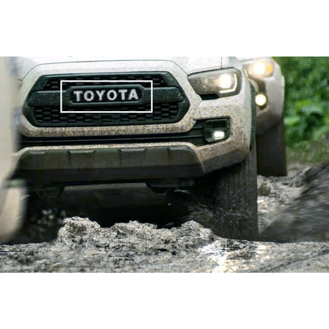 Glossy Red/ Glossy Black/ Brushed Silver/ Brushed Gold Vinyl Letter Decal Sticker for Toyota Tacoma TRD PRO 2016 2017 2018 Grille