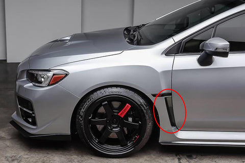 Glossy Black Side Fender Vent Vinyl Sticker for Subaru WRX STI Sedan 2015-2021