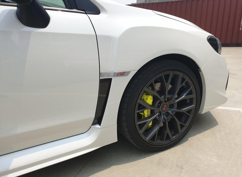 Glossy Black Side Fender Vent Vinyl Sticker for Subaru WRX STI Sedan 2015-2021