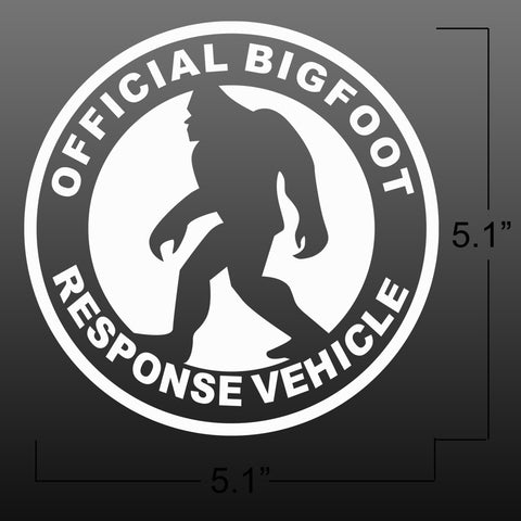 3pcs Official Bigfoot Response Sasquatch Finding Car Window Die-Cut Graphic Vinyl Decals for SUV Truck Car Bumper, Laptop, Wall, Mirror, Motorcycle