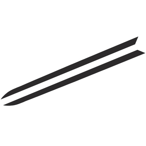 Matte Black Inner Spears Hood Stripe Stickers Sporty Style for Ford F-150 15-19