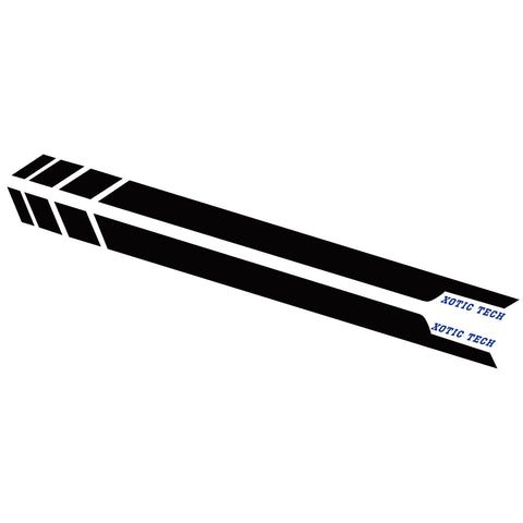 Black Vinyl Pre-Cut Side Skirt Door Stripe Decal Sticker For Ford Mustang 15-18