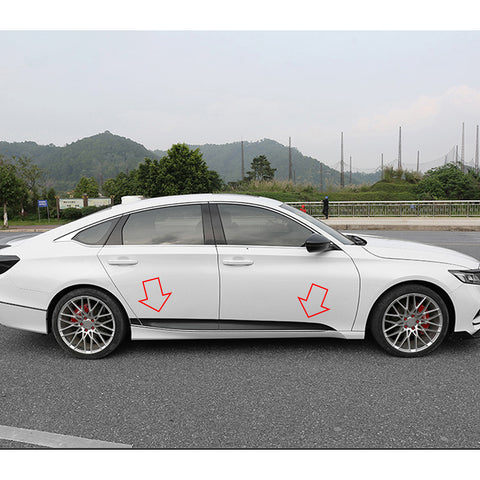 Matte Black Body Door Side Lower Stripe Decal Sticker For Honda Accord 2018 2019