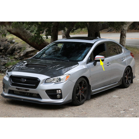 Sporty Red Side View Mirror PinStripes Pre-cut Stickers For Subaru WRX STI 15-20