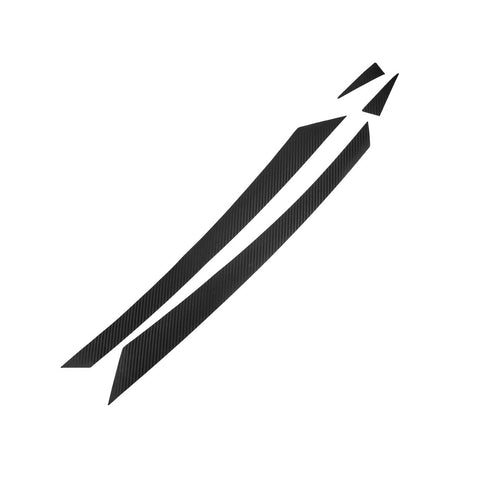 Carbon Fiber Style Front Bumper Grille Decals Stickers For Honda Civic 2016-2021