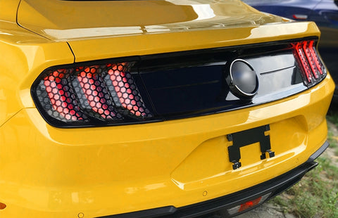 For Ford Mustang 2018 2019 2020 Rear Tail Light Lamp Honeycomb Sticker Vinyl Decal Trim, Car Exterior Accessories
