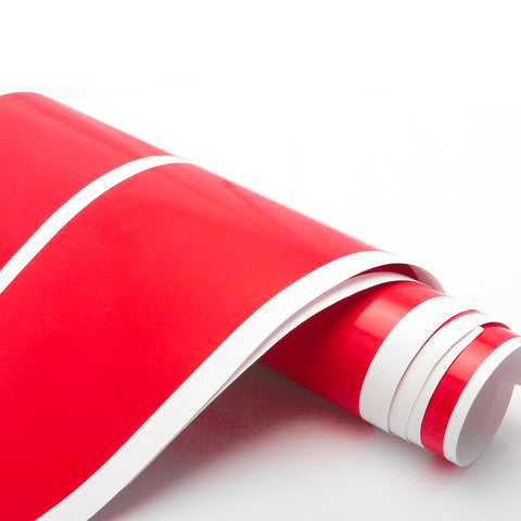 Fender Stripes Hash Marks Vinyl Decal Universal for Car Truck Sticker Racing Stripe(Red)