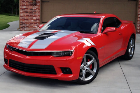 Fender Graphics Racing Stripe Hash Marks Vinyl Decal Universal for Car Truck Sticker Racing Stripe(White)