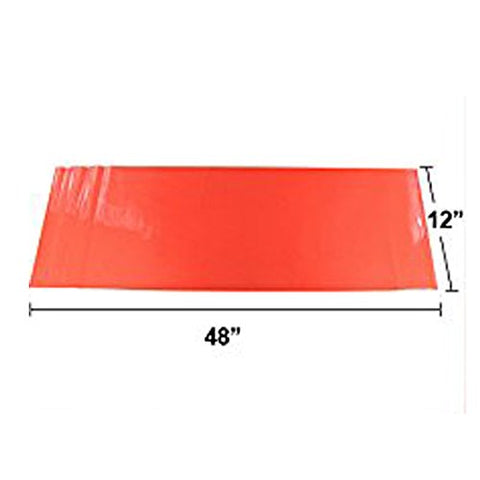 12" x 48" Glossy Red Vinyl Sheet Wrap Overlay Film For Tail Lights, Sidemarkers, Fog Lights