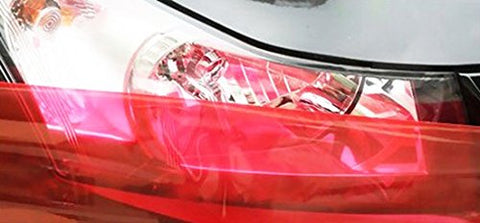 12" x 48" Glossy Red Vinyl Sheet Wrap Overlay Film For Tail Lights, Sidemarkers, Fog Lights