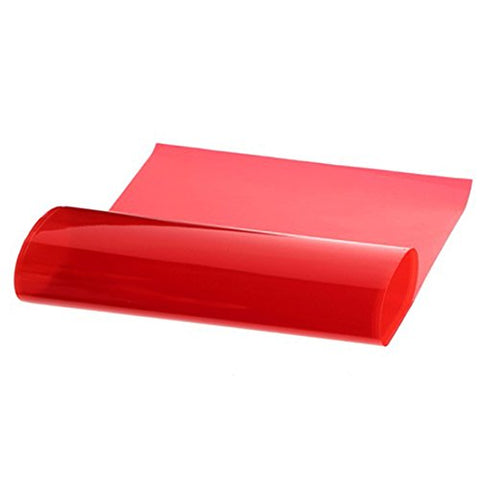 12" x 48" Glossy Red Vinyl Sheet Wrap Overlay Film For Tail Lights, Sidemarkers, Fog Lights