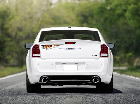 1x Large 3D Eyes Peeking Monster Thriller Funny Car Body Tattoo Sticker Decal Halloween Party For Car window door rear trunk or latop etc