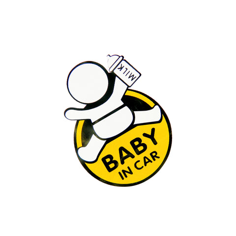 1pc 5" BABY IN CAR Vehicle Window Safety Warning Sign Universal Fit Sticker