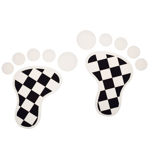 2x 3D Black Union Jack UK Foot Decal Stickers for Mini Cooper S R56 R57 R58 R59 R60 Window Trunk Door etc