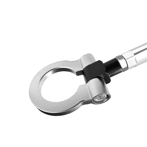 Set Anodized Alloy Silver Track Racing Style Tow Hook For Audi A4/S4 B8 2008-2019