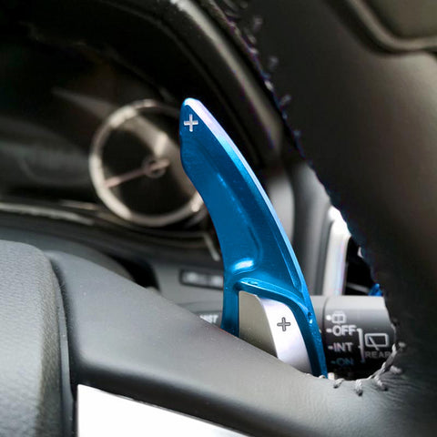 Blue Aluminum Steering Wheel Paddle Shifter Extension For Honda Accord Civic CRV