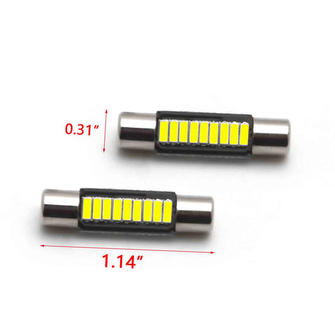 4x White LED Interior Sun Visor Vanity Mirror Light Bulbs Lamps 6612F 6614F 6641