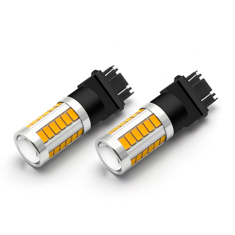 3000K 3157 3057 LED Front Turn Signal Light Bulbs For Dodge Ram 1500 2500 3500