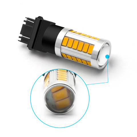 3000K 3157 3057 LED Front Turn Signal Light Bulbs For Dodge Ram 1500 2500 3500