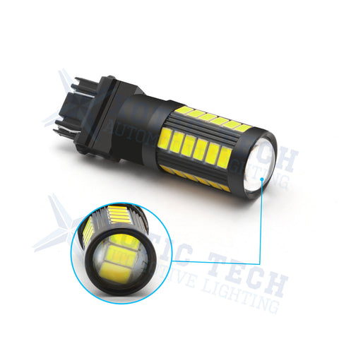 Amber/White 3157 LED Bulb Super Bright Projector Lens 3156 3056 3157KX 4157 3457 4157NAK 3757 T25 LED Turn Signal Blinker Light Brake Tail Parking Lamp