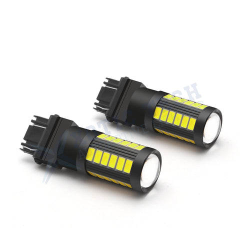 Amber/White 3157 LED Bulb Super Bright Projector Lens 3156 3056 3157KX 4157 3457 4157NAK 3757 T25 LED Turn Signal Blinker Light Brake Tail Parking Lamp