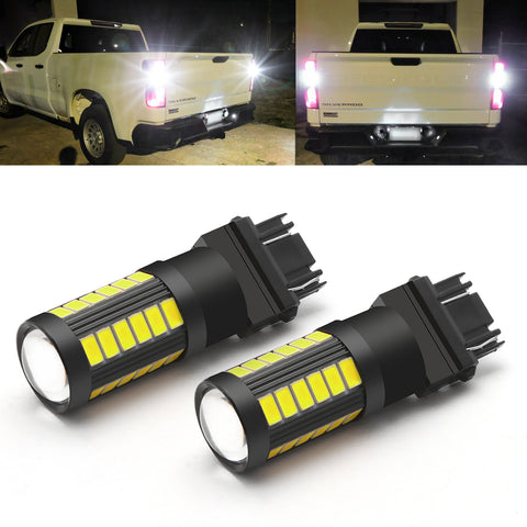 Amber/White 3157 LED Bulb Super Bright Projector Lens 3156 3056 3157KX 4157 3457 4157NAK 3757 T25 LED Turn Signal Blinker Light Brake Tail Parking Lamp