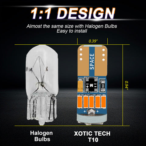 921 168 194 LED White Backup Reverse Amber Sidemarker Light Lamps Compatible with Ford Chevy