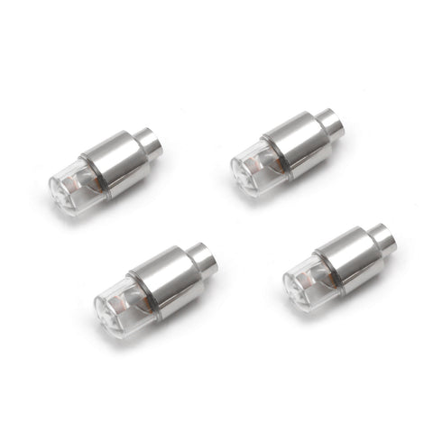 Ice Blue LED Auto Wheel Tyre Tire Air Valve Stem Cap Lights Bulbs Accessories 4x