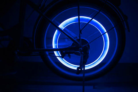 Ice Blue LED Auto Wheel Tyre Tire Air Valve Stem Cap Lights Bulbs Accessories 4x