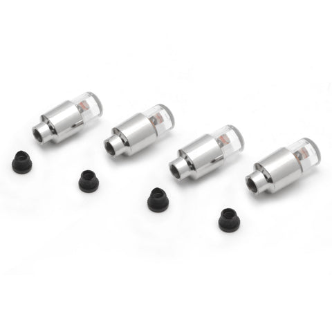 4x RGB LED Tire Tyre Air Valve Stem Cap Decor Flashing Light Car Bike Wheel Lamp