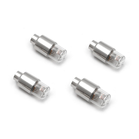 4x Red LED Wheel Tyre Tire Air Valve Stem Cap Lights Lamp For Car Motorcyle Bike