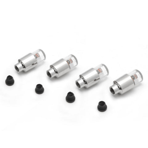 4x Red LED Wheel Tyre Tire Air Valve Stem Cap Lights Lamp For Car Motorcyle Bike