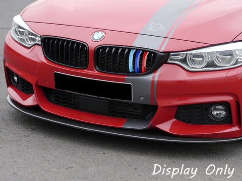 M-Colored Grille Insert Trim Tri Color Strips Fit BMW 4 Series F32 F33 F36 2014+ 420i 428i 435i 420d 425d 430d 435d (9 beam bars)