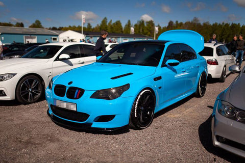 M-Colored Kidney Grille Insert Trim Tri Color Strips For BMW 5 Series 04-10 E60 525i 528i 535i 540i 545i 550i M5 (11 beam bars)