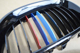 M-Colored Kidney Grille Insert Trim Tri Color Strips For BMW 5 Series 04-10 E60 525i 528i 535i 540i 545i 550i M5 (11 beam bars)