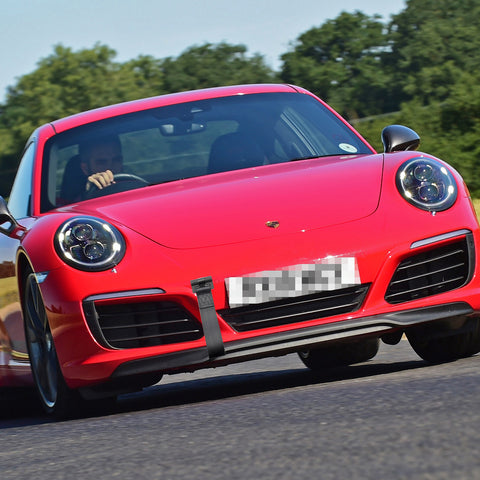 Blue / Black / Red JDM Style Tow Hole Adapter with Towing Strap for Porsche Panamera 970 Carrera 911 991