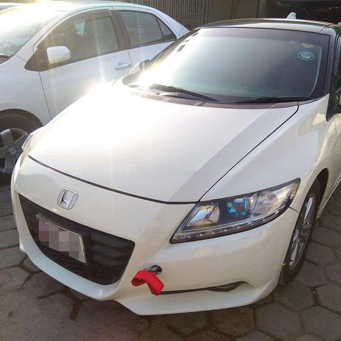 Blue / Black / Red JDM Style Tow Hole Adapter with Towing Strap for Honda Fit Insight CR-Z