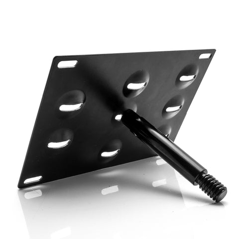 1 Set Black / Gold / Red Sporty Racing Front Tow Hook License Plate Bumper Mounting Bracket Fit for Ford Focus RS 2016-2018