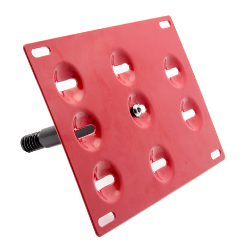 1 Set Black / Gold / Red Sporty Racing Front Tow Hook License Plate Bumper Mounting Bracket Fit for Ford Focus RS 2016-2018