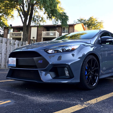 1 Set Black / Gold / Red Sporty Racing Front Tow Hook License Plate Bumper Mounting Bracket Fit for Ford Focus RS 2016-2018