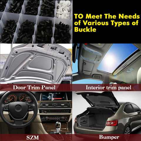 350pcs Car Body Plastic Rivets Clips Fasteners Push Retainer Expansion Screws Replacement Kit Auto Push Pin Rivets Set - Bumper Door Trim Panel Fender Clips for GM Ford Toyota Honda Chrysler BMW Nissan Acura Audi Lexus Mazda