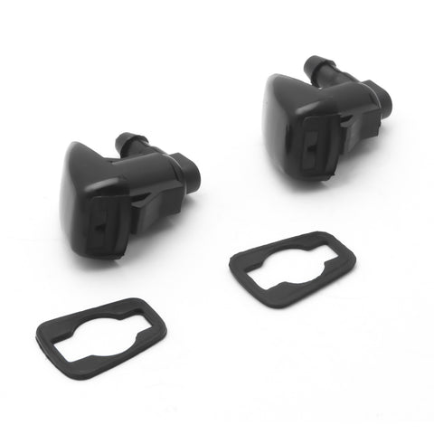 2x Windshield Washer Nozzle Kit fit for 2005-2016 Jeep Grand Cherokee, 2005-2013 Chevy Malibu, 2005-2010 Pontiac G6, 2007-2010 Saturn Aura, Replacement for 55372143AB, 15247800, 55156427AB, 55079049AA