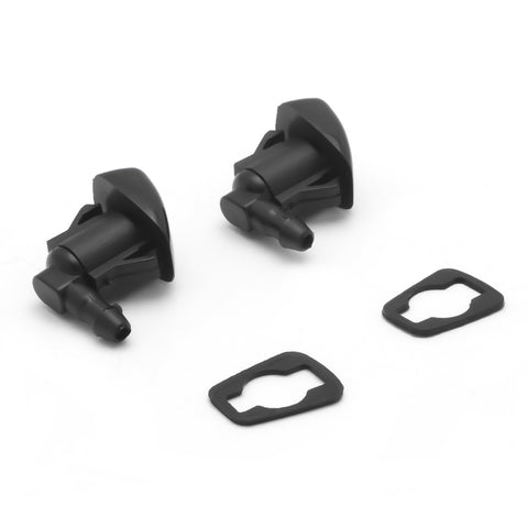 2x Windshield Washer Nozzle Kit fit for 2005-2016 Jeep Grand Cherokee, 2005-2013 Chevy Malibu, 2005-2010 Pontiac G6, 2007-2010 Saturn Aura, Replacement for 55372143AB, 15247800, 55156427AB, 55079049AA