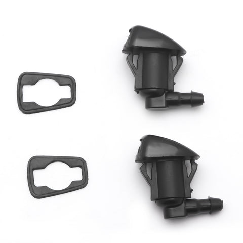 2x Windshield Washer Nozzle Kit fit for 2005-2016 Jeep Grand Cherokee, 2005-2013 Chevy Malibu, 2005-2010 Pontiac G6, 2007-2010 Saturn Aura, Replacement for 55372143AB, 15247800, 55156427AB, 55079049AA