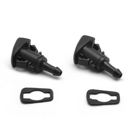 Front Windshield Washer Nozzles - Replacement for Chrysler, Dodge, Jeep, Ram - Replaces OEM #: 4805742AB, Spray Jet 2pcs Kit